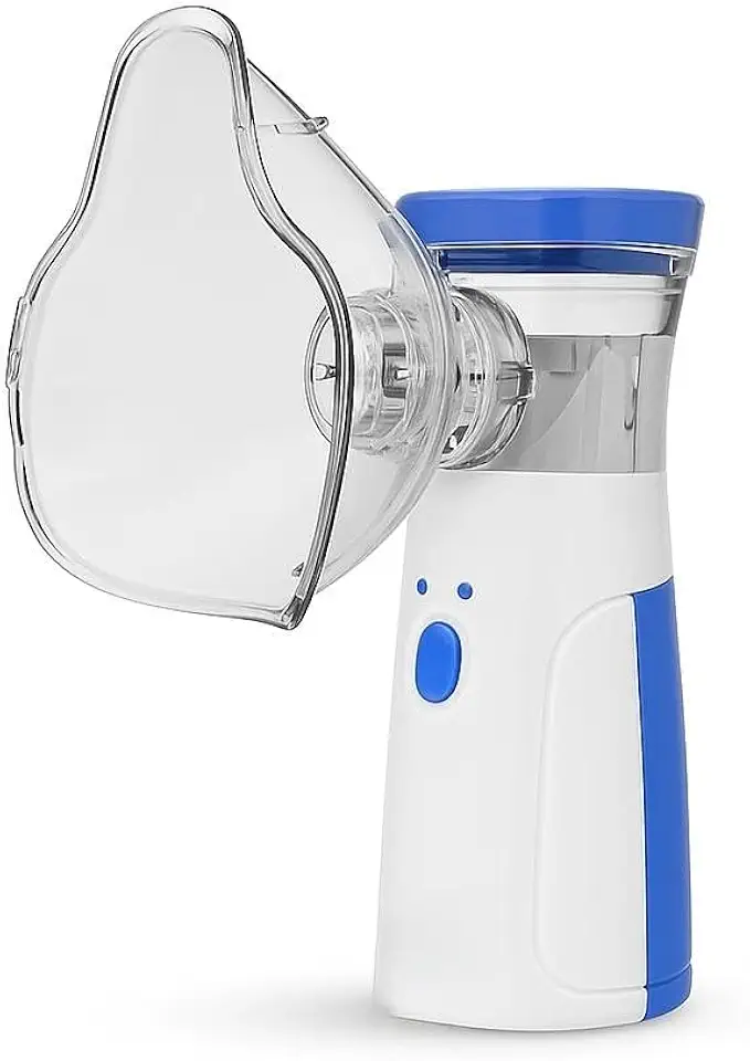 Inalador Respiratório Portátil Silencioso, Nebulizador Bivolt USB ou Pilha, Compacto Uso Adulto e Infantil, Sem fio