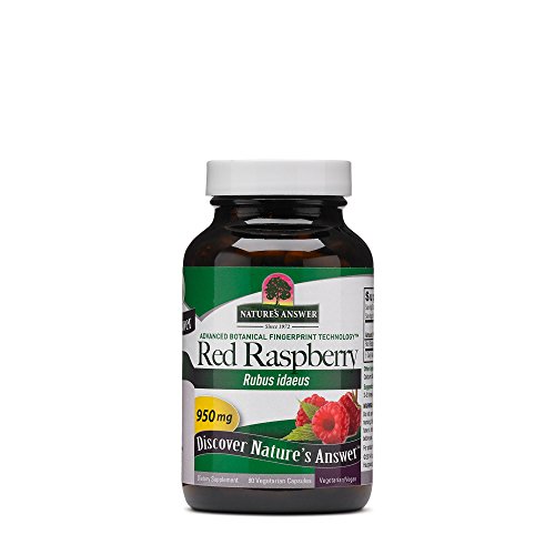 Nature's Answer Red Raspberry Leaf Vegetarian Capsules, 90-Count