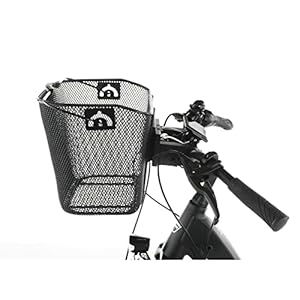 FISCHER E-bike mand Plus, met 2 sleutels, afsluitbaar, draagkracht 5 kg, fijnmazig, zwart