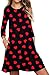 Roshop Easter Bunny Dresses Women Casual Long Sleeve Cute Bunny Tunic Holiday Dress
