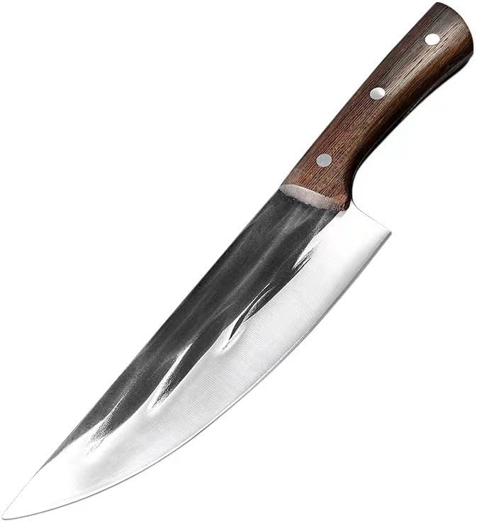 Meat Cleaver,Cleaver Knife 8.5 Inch Stainless Steel Forged Chef Knife Slicing Kitchen Cleaver Butcher Slaughter Meat Fish Vegetables Professional Cutter