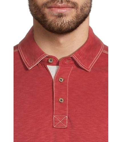 Johnston & Murphy Men's Vintage Slub Long-Sleeve Polo4