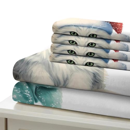 Sapins de Noël Parure de Lit Super King 260x220 en Microfibre - 7
