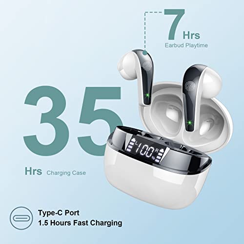 Auriculares-Inalambricos-Auriculares-Bluetooth-52-In-Ear-con-HiFi-Estereo-Pantalla-LED-Doble-Cascos-Inalambricos-con-HD-Mics-Auriculares-Deportivos-IP7-Impermeable-35H-Reproduccion-USB-C-Blanco