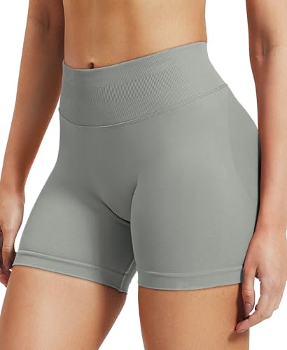 Image of VOYJOY Women Workout Impact Shorts 2.5 inch / 3.6 inch / 4.5 inch / 6 inch Scrunch Butt Booty | Tummy Control, High Waisted, Bike Short, Gentle Compression, for Women
