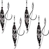 Catfish Float Rigs Fishing Bobbers Popping Cork Tackle Catfishing Equipment Combo for Bank River Lake EVA Peg Artificial High Buoyancy Body Circle Hooks Weight (Pack of 4, 3')