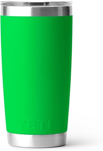 Miniatura 198 de YETI Rambler - Vaso de acero inoxidable con aislamiento al vacío de 20 onzas con tapa MagSlider verde azulado (Agave Teal)