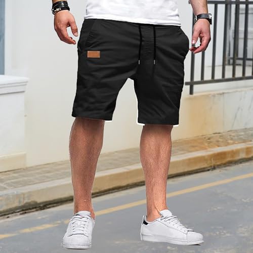 Short cargo homme coton jambe droite d'été décontracté - 2