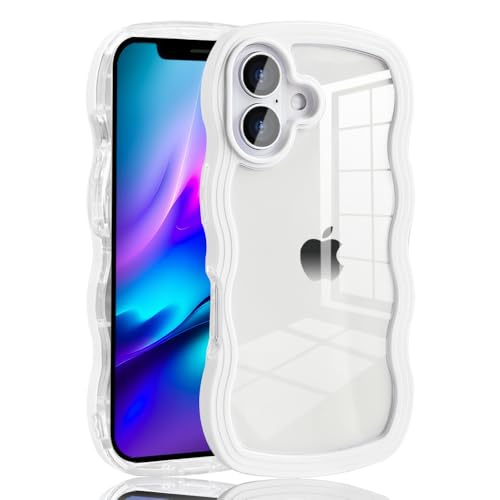 ケース クリア TPU 韓国 可愛い ウェーブ ソフト 滑り止め 薄型 軽量 41ihU4WgO0L.jpg