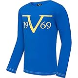 Versace 1969 Abbigliamento Sportivo SRL 19V69 Langarmshirt Rundhals V117 by (Model: C594 - Herren, Kobalt; Größe: S) FBA