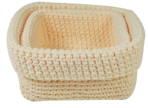 Jocca 4675c Juego de 2 cestas de Almacenamiento, Polipropileno (PP), Multicolor, 21 x 8 x 6 cm