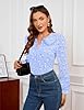 LOOKBOHO Women's Long Sleeve Shirts - Peter Pan Co... #4