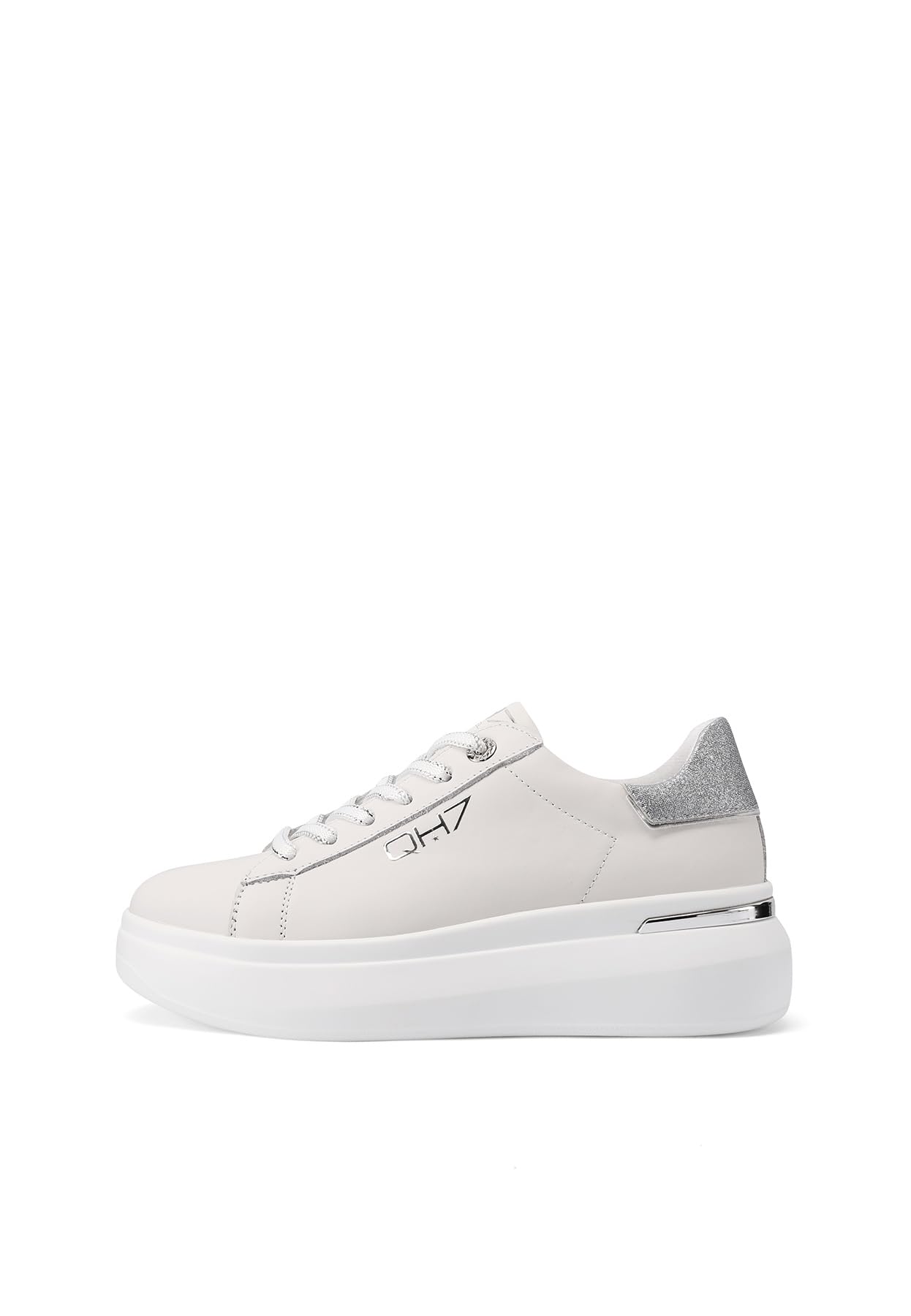 QUEEN HELENA Sneakers in Vera Pelle Scarpe da Ginnastica Platform Casual Donna QH9003