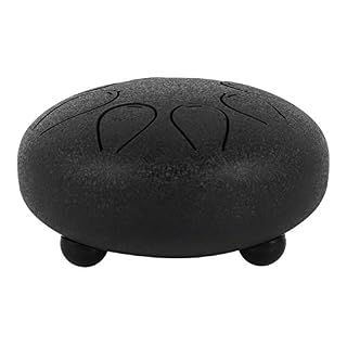 YUNLAN Tambour d’acier éthéré de 5,5 Pouces, Tambour à Main insouciante, Tambour Creux de Couleur Noire Tambour (Color… - Les Beatles, Paul McCartney, John Lennon, RIngo Starr, George Harrison YUNLAN Tambour d'acier éthéré de 5,5 Pouces, Tambour à Main insouciante, Tambour Creux de Couleur Noire Tambour (Color… – Image 5