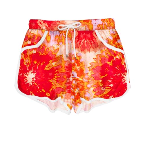 Image of Deerose Kids Hawaiian Swim Board Shorts Quick Dry Active Swim Trunk 5-14 Years