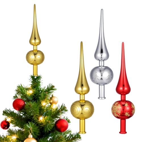 Ciieeo 3stücke Weihnachtsbaumspitze Teiliges Christbaumdekor Und Elegante Baumspitze Für Festliche Weihnachtsdekoration Hochwertige Und Langlebige Materialien