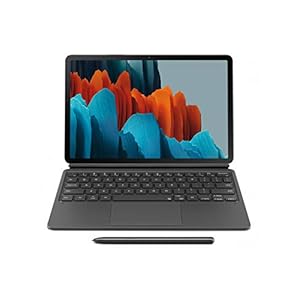 Samsung Galaxy Tab S7 and S7 5G Book Cover Keyboard, EF-DT870UBEGUJ, Black