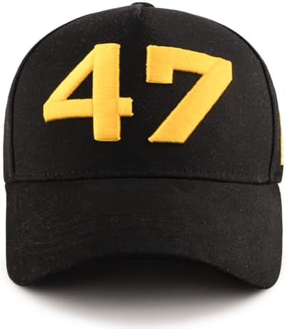 45 47 Charlie Kirk Baseball Cap Gold Embroidery USA Flag 47 Baseb...