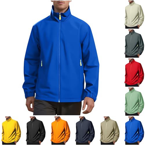 Chubasquero transpirable hombre cortavientos ligero chaqueta impermeable fina