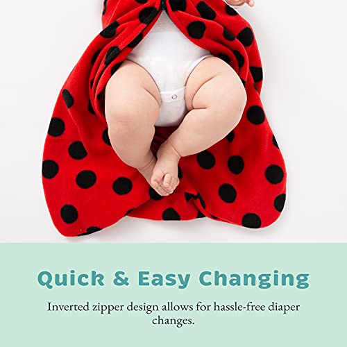 Baby Fleece Sleep Sack - Infant Wearable Blanket Newborn Swaddle Sleepbag & Hat #TOP2