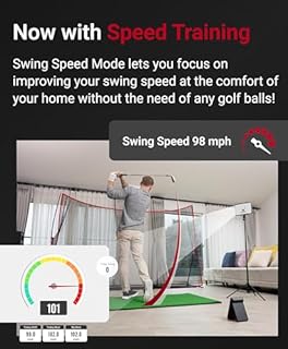 SC4 PRO Golf Launch Monitor & 3D Driving Range Simulator for Indoor and Outdoor Use | Portable Golf Swing Analyzer Home Golf Tracker with Built-in Screen w/Voice Output No Monthly Subscription