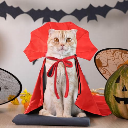 Disfraz Vampiro para Perros y Gatos Halloween Capa miniatura 3