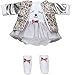 Produktbild Llorens 1095353 Puppenkleidung für 35cm Puppen, Festliches Kleiderset Bärchen, Puppenzubehör