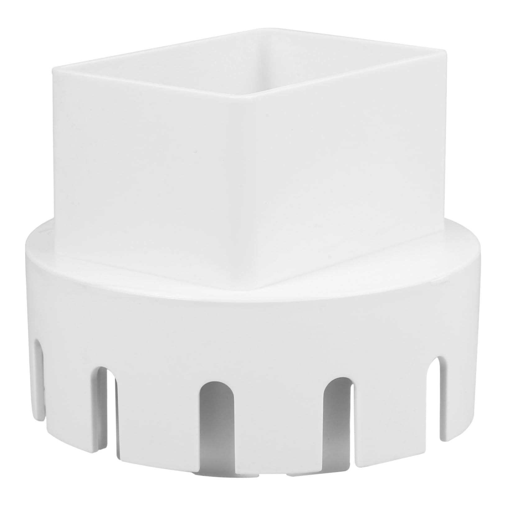 Adaptateur pour tuyau de pluie blanc iplusmile raccord flexible carré et rond pour gouttière