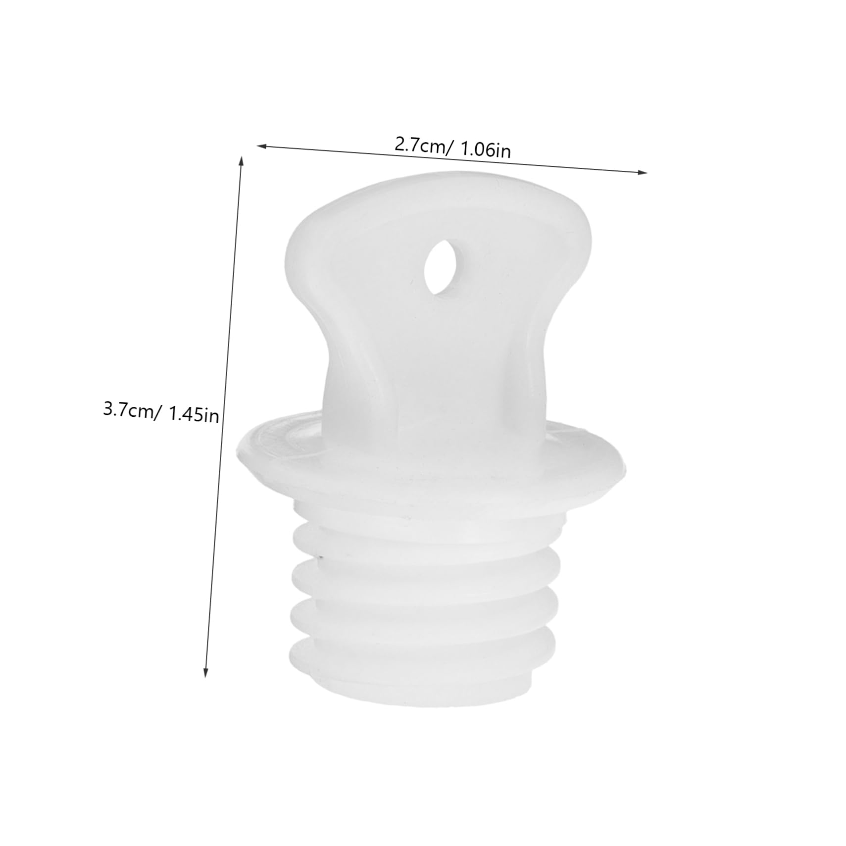 IWOWHERO 2pcs Hot Water Bottle Stopper Hot Water Bottle Cap Hot Water Bags Stopper Hot Water Bag Stoppers Hot Water Bag Lid Hot Water Bottles for Women Anti-Leak Plugs Rubber White
