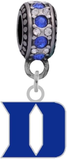 Duke University Logo Charm Fits Compatible With Pandora Style Bracelets