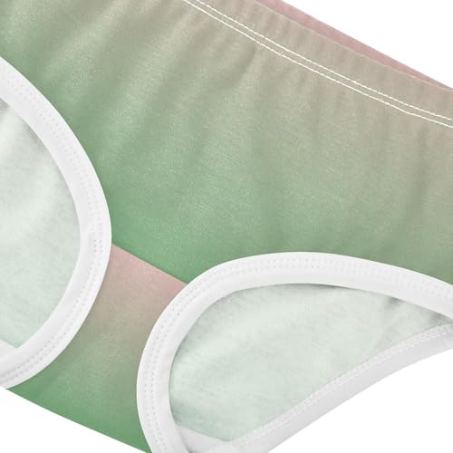 Joisal Funny Toddlers Underwear Floral 2t Cotton Panties for Girl Blush Pink Clover Green Gradient Underpants Briefs4