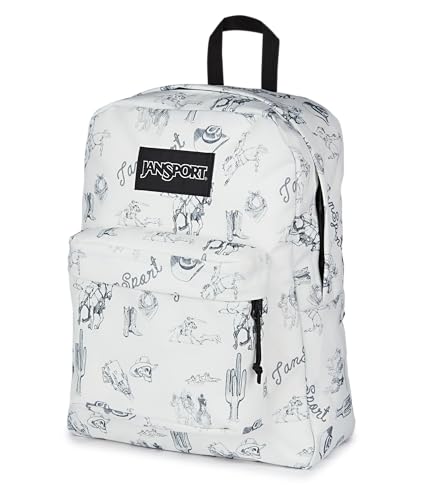 Image of JanSport SuperBreak Plus Backpack with Padded 15-inch Laptop Sleeve and Integrated Bottle Pocket - Spacious and Durable Daypack for Work and Travel - Cactus Jansport