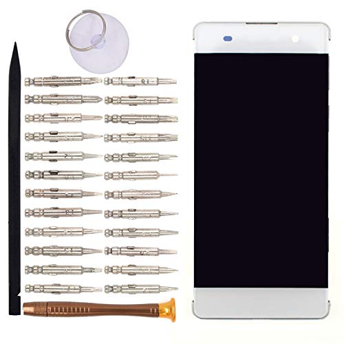Image of LCD Display Touch Digitizer Screen Assembly with Frame Replacement for Sony Xperia XA F3111 F3113 F3113(White)