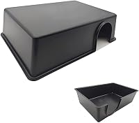 Amypet Large Reptile Hide Cave for Ball Pythons, Snakes, Lizards - Durable, Easy Clean 10.2x7.48x2.75in Size L
