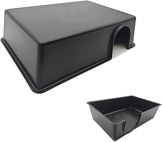 Amypet Large Reptile Hide Cave for Ball Pythons, Snakes, Lizards - Durable, Easy Clean 10.2x7.48x2.75in Size L