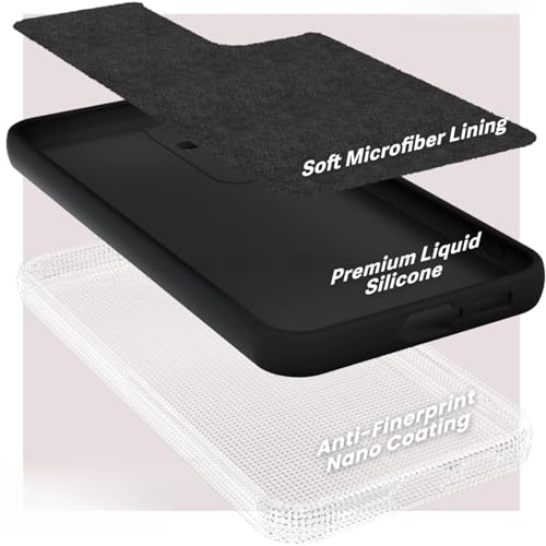 Capa Capinha Tpu Silicone Fosca Para Samsung Galaxy A55 5g Interior Dentro Fosco Macio (Preta)