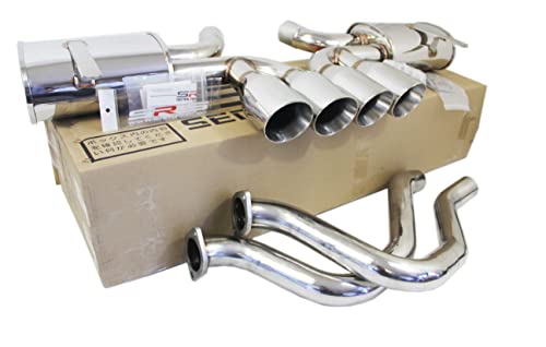 SRS Catback Exhaust Compatible/Replacement for1997-2004 CHEVY CORVETTE C5/Z06 LS 5.7L QUAD 4"