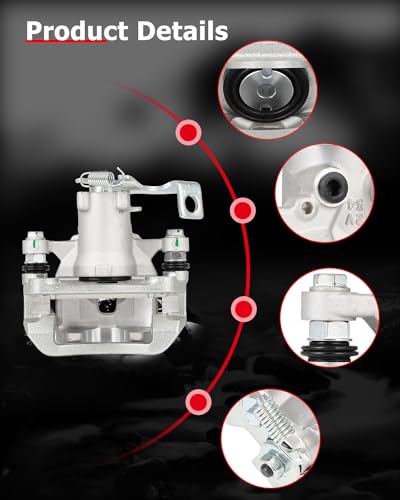 Image of cciyu 19B6788 Rear Right Brake Caliper With Bracket For Hyundai For Elantra GT /For Veloster,For Kia For Forte /For Forte Koup /For Forte5