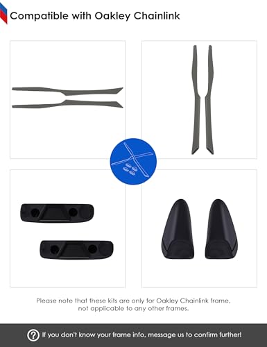 Image of BLAZERBUCK Replacement Sock Kits Earsocks & Nose Piece for Oakley Chainlink OO9247 Sunglasses