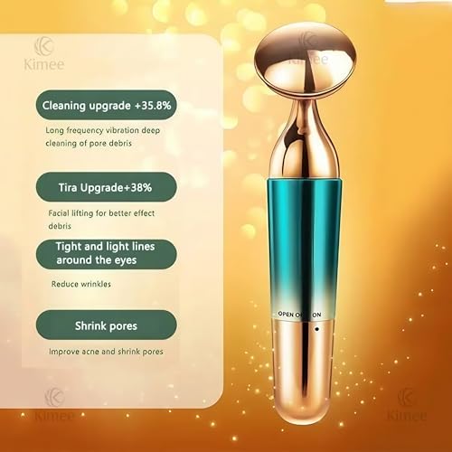 Image of KIMEE 3-in-1 Electric Facial and Neck Massager for Women | Anti Wrinkle and Anti Aging Beauty Device with Vibration Massage Modes | Face Slimming, Sculpting, Firming, Tightening, Smoothing Tool