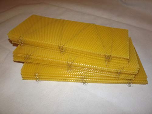 30 x Wired Beeswax Foundation for British National Supers - 100% European Beeswax