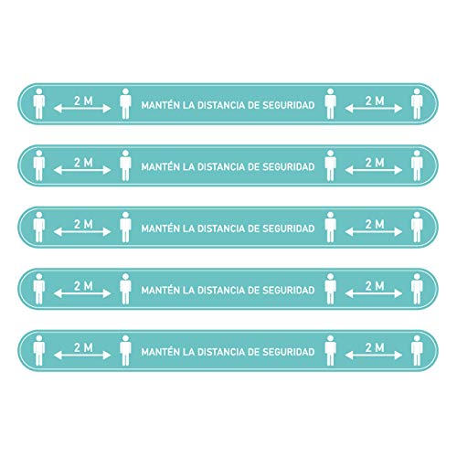 Pack 5 Vinilos Antideslizantes para Suelo con Certificado R9 | Franjas