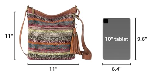 Image of The Sak Lucia Crossbody Bag in Crochet, Convertible Purse with Adjustable Shoulder Strap