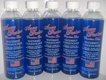 Aqua Fusion Waterbed Conditioner 5 pack of 8oz Premium for California King, Queen, Full, Twin and Super Single Hardside or Softside Water Beds