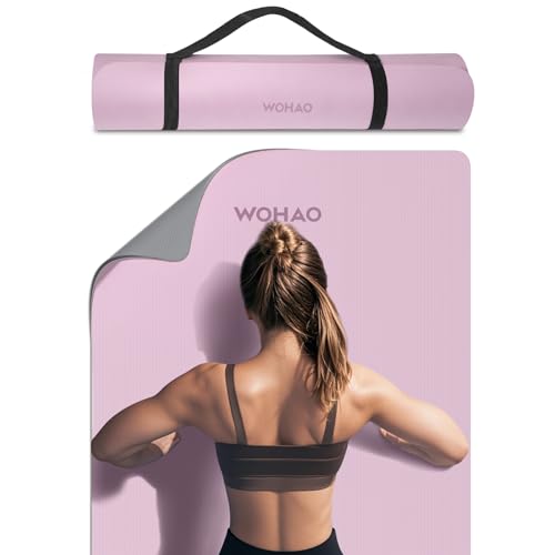 WOHAO Extra Thick 8mm Yoga Mat, 72
