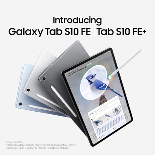 Samsung Galaxy Tab S10 FE, S Pen in-Box, 27.7 cm (10.9 inch) LCD Display, 8 GB RAM, 128 GB Storage, Wi-Fi Tablet, Silver
