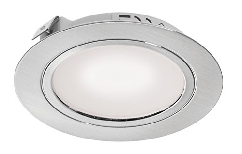 Leyton Lighting 2w 12v LED Recessed Downlight Frosted Stainless Steel Warm White DRIVER REQUIRED