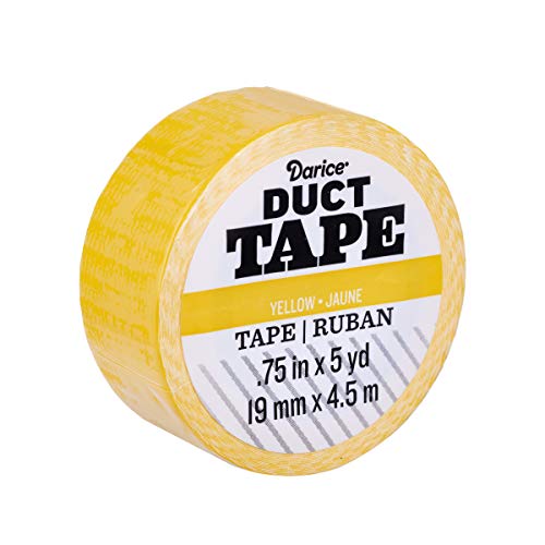 Darice Mini Roll: Yellow, 0.75 Inches x 5 Yards Duct Tape