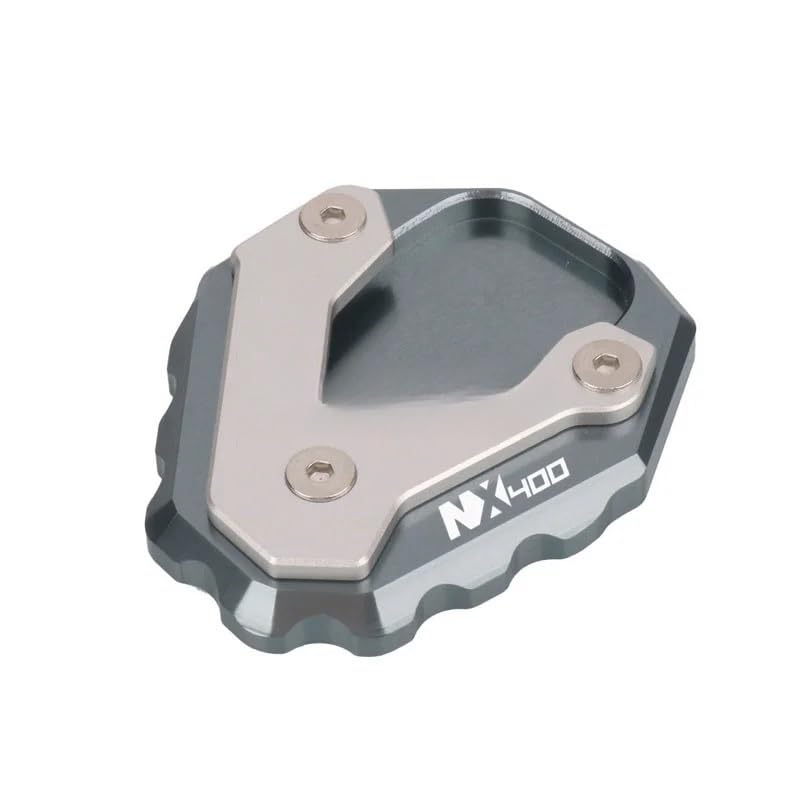 Plaque béquille moto NX500 stable pour stationner en camping