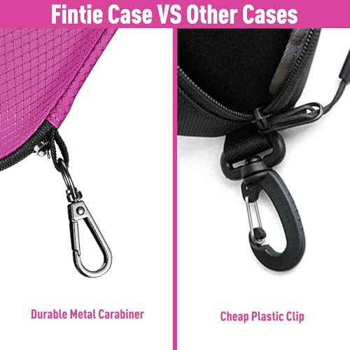 Image of FINTIE Sunglasses Case, Hard EVA Shell Shockproof Sport Glasses Case with Metal Carabiner Travel Zipper Eyeglasses Holder